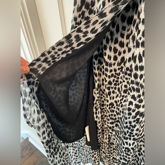 Mango Wrap Dress, Leopard Print, Size XS (US 2), NWT - Picture 6 of 10